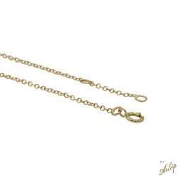 Pulsera en oro rojo de 18 Kts. Con 1 brillante negro perforado.
